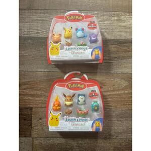 Pokémon Squishalongs Series 1 Mini Squish Set - 4 Piece x2